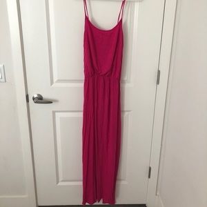 Dark pink maxi dress